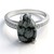 Anello in argento con Ossidiana Fiocco di Neve