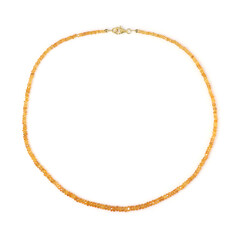 Collar en plata con Granate espesartina