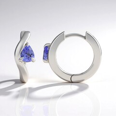 Orecchini in argento con Tanzanite