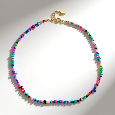 Collana in argento con Opale dell'Etiopia