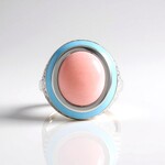 Anello in argento con Opale Rosa (de Melo Essence)