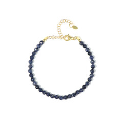 Zilveren armband met Blauwe Ceylon saffieren