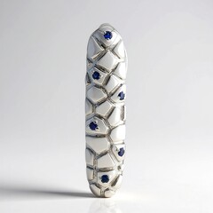 Ciondolo in argento con Zaffiro Blu