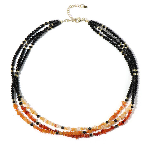 Edelstein-Silberhalskette