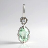 Colgante en plata con Ambligonita