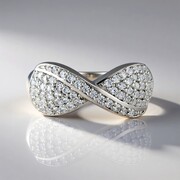 Bague en argent et Zircon