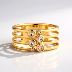 Anello in oro con Diamante Cioccolato I2