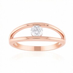 Gouden ring met een Diamant SI1 (G)