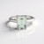 Anello in argento con Ametista Verde