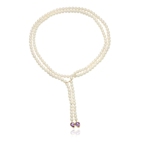 Collar en oro con Amatista (Michelle Albala)