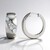 White Topaz Silver Earrings (Adela Silber)