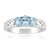 Zilveren ring met een Santa Maria-aquamarijn