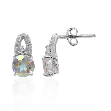 Mondlicht-Topas-Silberohrringe