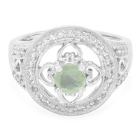 Anello in argento con Prehnite