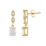 Boucles d'oreilles en argent et Opale Welo (Adela Silber)