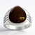 Anello in argento con Agata di Fuoco