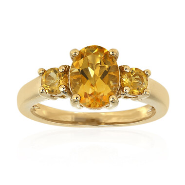 Anello in argento con Citrino