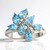Anello in argento con Acquamarina Santa Maria