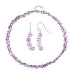 Lavendel-Amethyst-Silberset