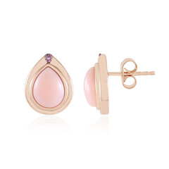 Pendientes en plata con Ópalo rosa (KM by Juwelo)