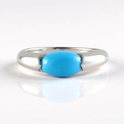 Sleeping Beauty Turquoise Silver Ring (de Melo)