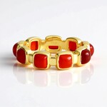 Anello in argento con Corniola (KM by Juwelo)