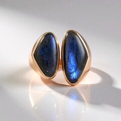 Anello in argento con Labradorite Blu Maniry