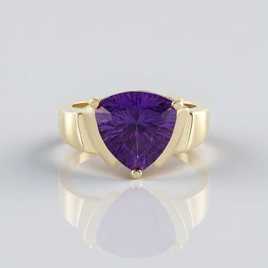 Anello in argento con Ametista Zambiana