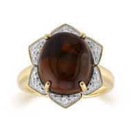 Feuerachat-Goldring