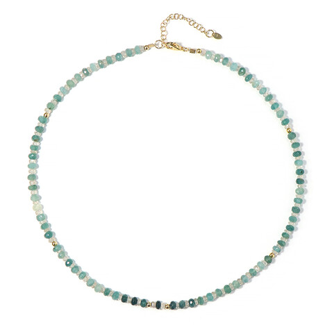 Edelstein-Silberhalskette