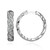 Zilveren oorbellen met witte topaasstenen
