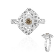 I2 Champagner-Brillant-Silberring (Ornaments by de Melo)