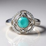 Anello in argento con Grandidierite