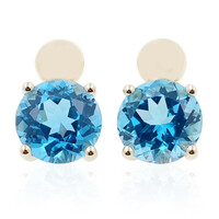 Boucles d'oreilles en or et Topaze de Marambaia (de Melo)
