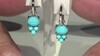 Pendientes en plata con Turquesa bella durmiente (Faszination Türkis)