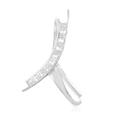 Zilveren hanger met zirkonen