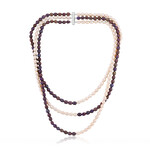 White Freshwater Pearl Silver Necklace (TPC)