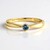 Bague en argent et Diamant bleu I2