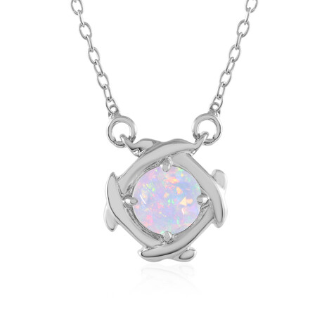 Welo Opal Silver Necklace