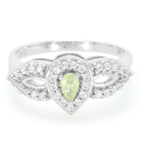Cuprian Tourmaline Silver Ring