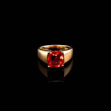 Mexikanischer Feueropal-Goldring (AMAYANI)