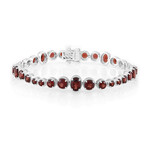 Brazalete en plata con Granate de la India (Dallas Prince Designs)