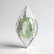Ciondolo in argento con Ametista Verde (Pallanova)