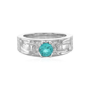 Blauer Apatit-Silberring