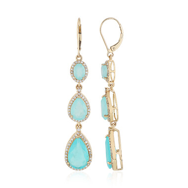 Paraiba-Opal-Goldohrringe (AMAYANI)