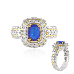 Cobalt Spinel Silver Ring