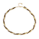 Collana in argento con Granato Mozambico (Riya)