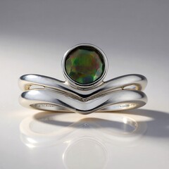 Anello in argento con Opale Mezezo