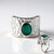 Anello in argento con Grandidierite (SAELOCANA)