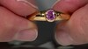 Zilveren ring met een Ceylon roze saffier